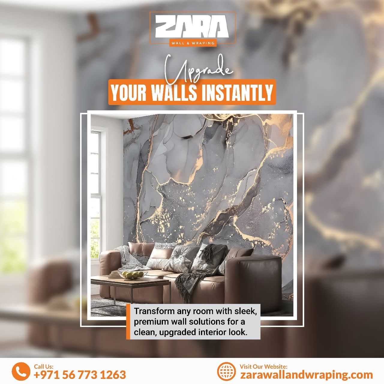 sleek modern interior wall design with elegant finish